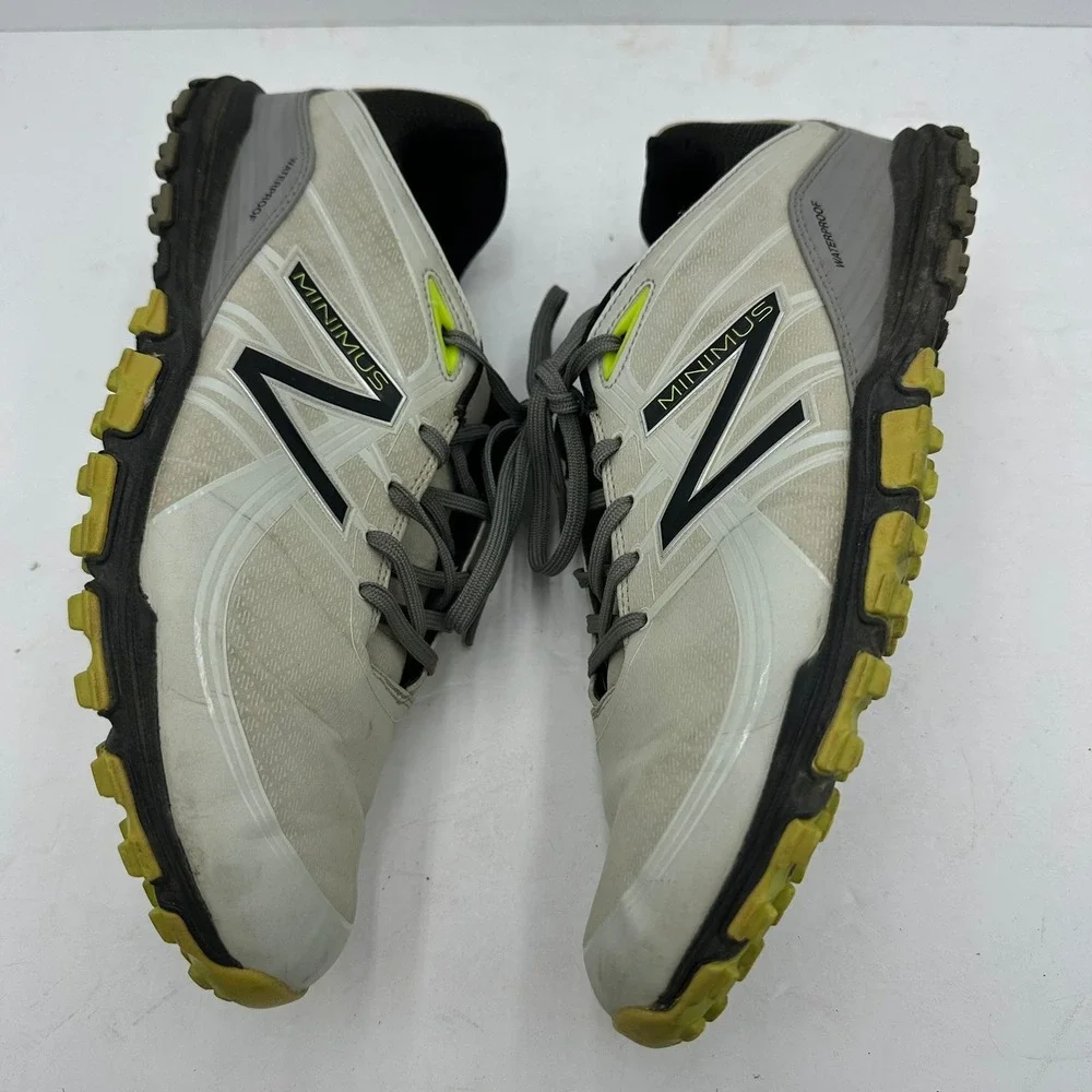 New Balance Minimus NBG1005 Men Golf Shoes Grey Yellow Waterproof Spikeless 12 D